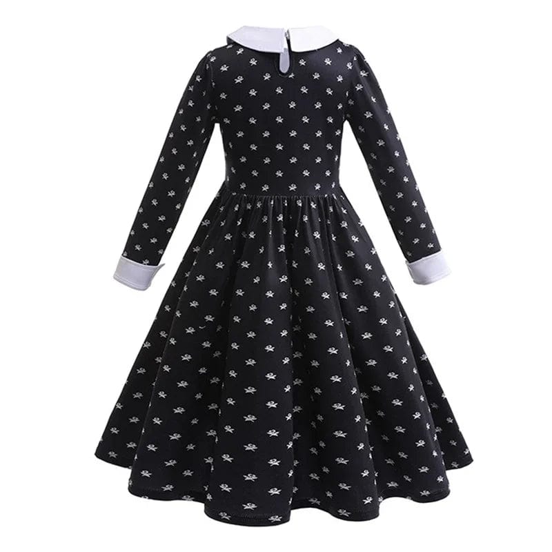 Wednesday Addams Costume Kids Spring Autumn Dresses