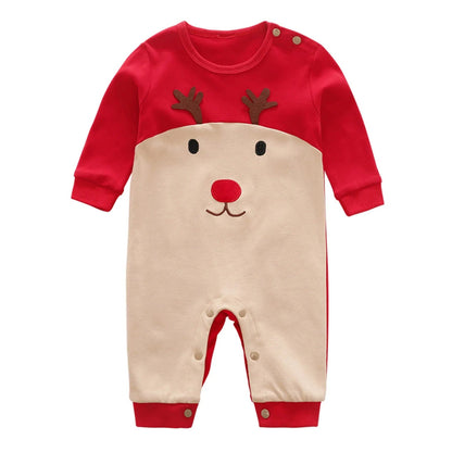 Baby Christmas Pajamas Reindeer Romper