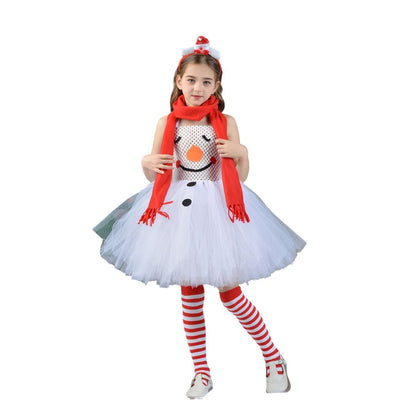 Twirl & Frost Snowman Dress Costume