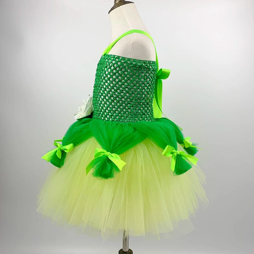 Princess Tiana Green Tutu Dress for Kids