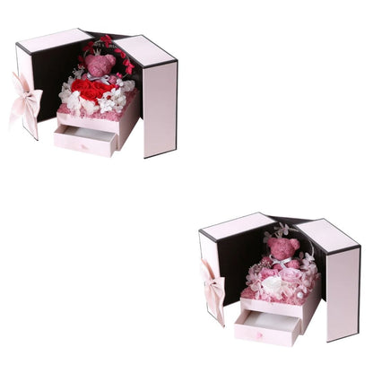 Eternal Rose Luxury Rose Bear Gift Box