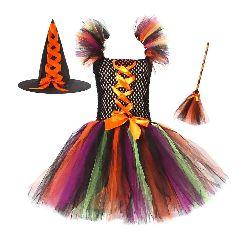 Witch Costume Girls Tutu 2-12 years old