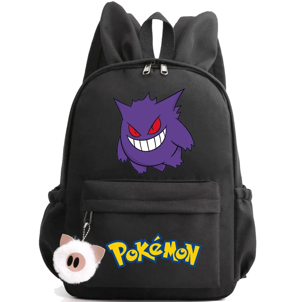 Pokemon Backpack With Fluffy Keychain