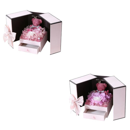 Eternal Rose Luxury Rose Bear Gift Box