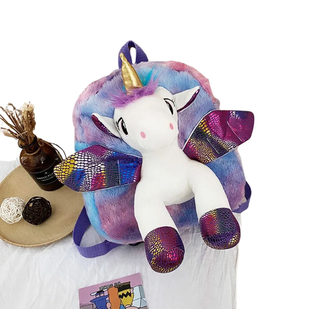 Unicorn Backpack Adorable Cuddly Plush