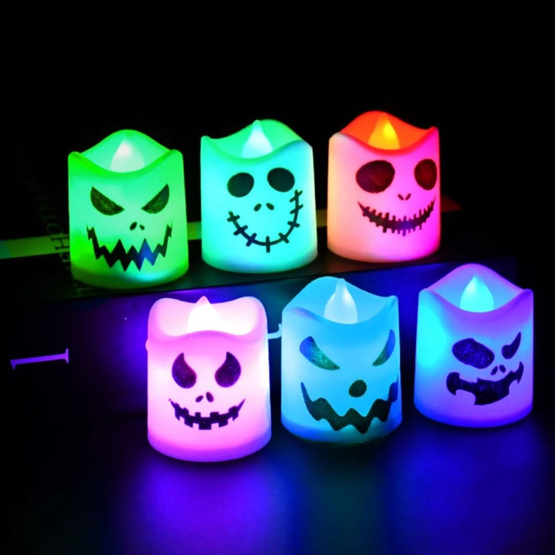 Halloween Decoration LED Ghost Pumpkin Candle Lights