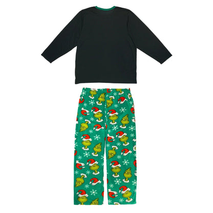 Merry Grinchmas Family Pajama Set with Matching Pet Outfit