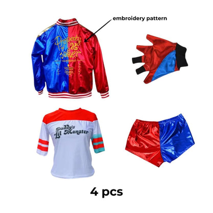 Kids Harley Quinn Cosplay Costume