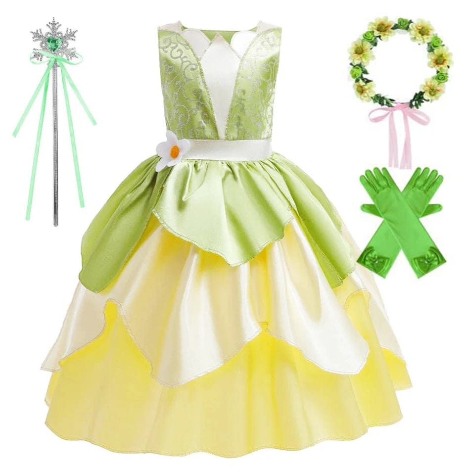 Princess Tiana Fairy Costume Dress