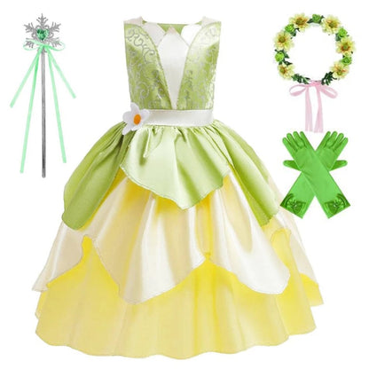 Princess Tiana Fairy Costume Dress