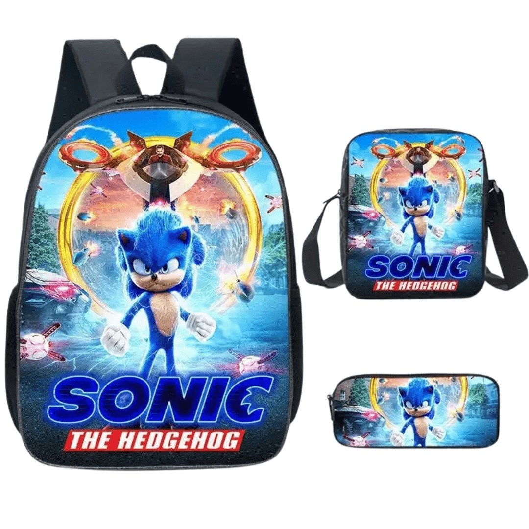 Sonic Backpack Three-Piece Set