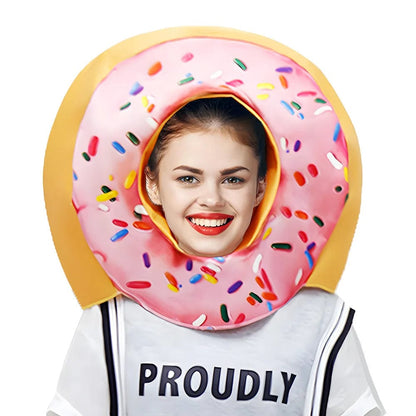 Couples Halloween Costumes Funny and Doughnut Cake Cosplay