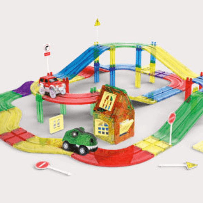 3D Magnetic Blocks Tiles Track Set