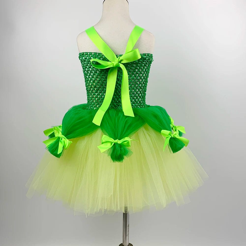 Princess Tiana Green Tutu Dress for Kids