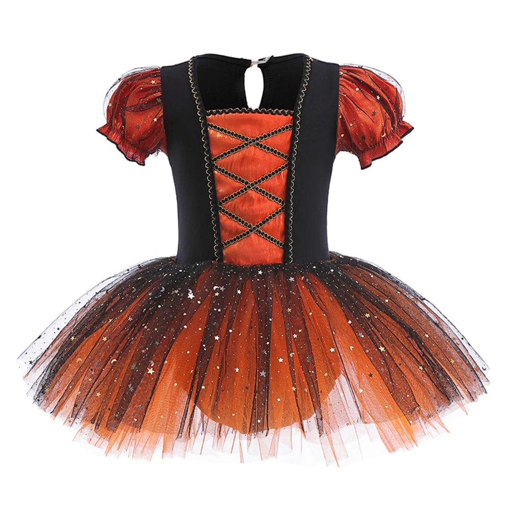 Witch Costume Girls Halloween Sequin Dress