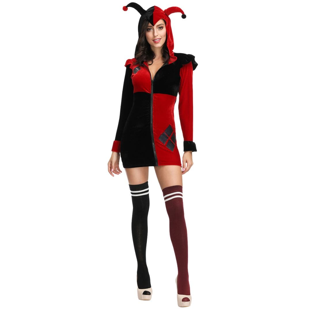 Harley Quinn Costume Clown Villain