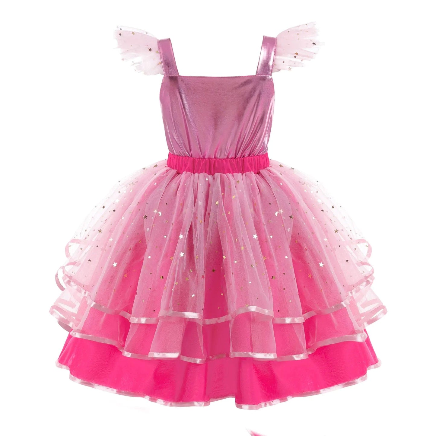 Barbie Costume Kids Flying Sleeve Cosplay Dress