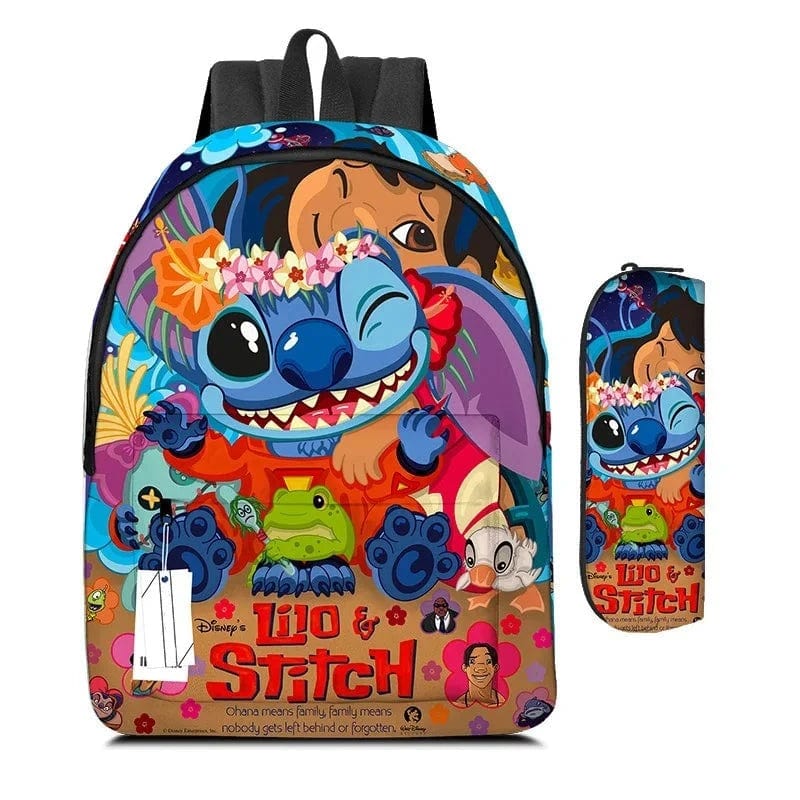 Stitch Backpack Cartoon Animation