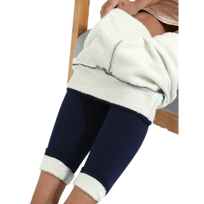 Winter Thicken Fleece Lined Tights High Waist