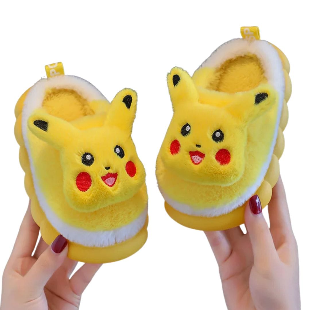 Pikachu Plush Winter Slippers