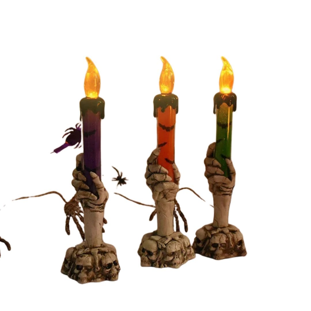 Halloween Decoration Skeleton Hand LED Candle