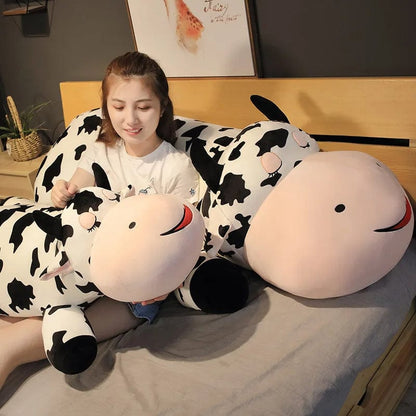 Jumbo Moo Cow Stuffed Animal Cuddle Pillow