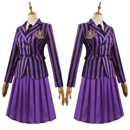 Wednesday Addams Costume Schoolgirl High School Uniforms Wednesday