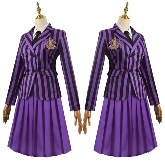 Wednesday Addams Costume Schoolgirl High School Uniforms Wednesday