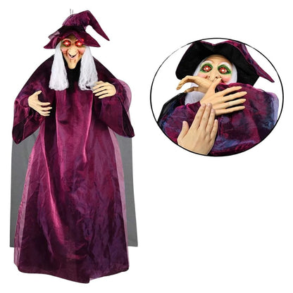 Halloween Decoration Voice-Controlled Hanging Witch