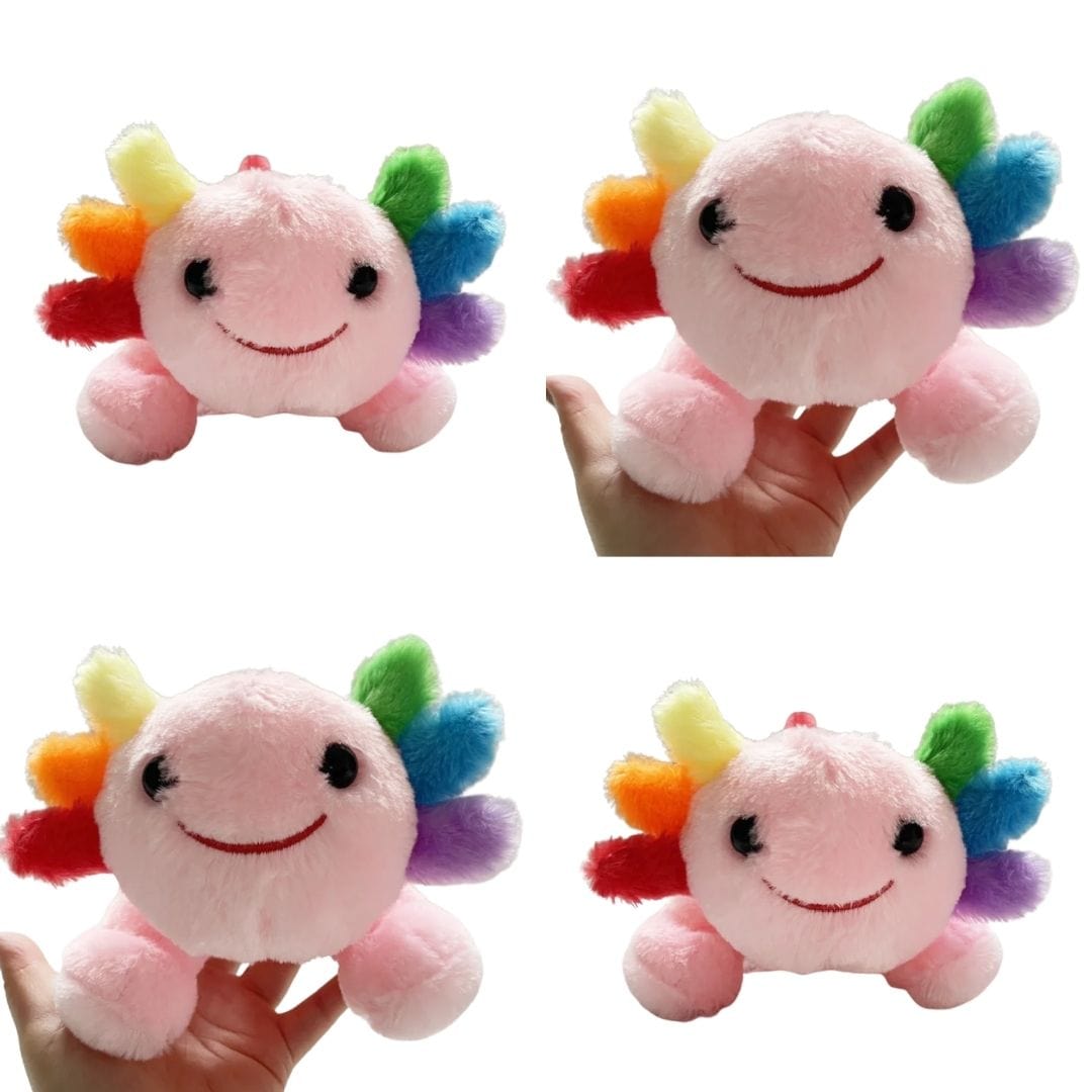 Rainbow Axolotl Plush Buddy 11in