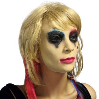 Harley Quinn Women Latex Mask Costume Accessory