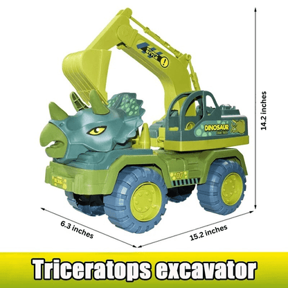 Dinosaur Truck Triceratops Excavator and Transporter