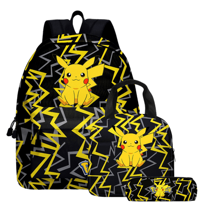 Pokemon Backpack with Lunch Bag and Pencil Case