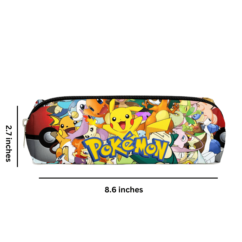 Pokemon Backpack with Lunch Bag and Pencil Case