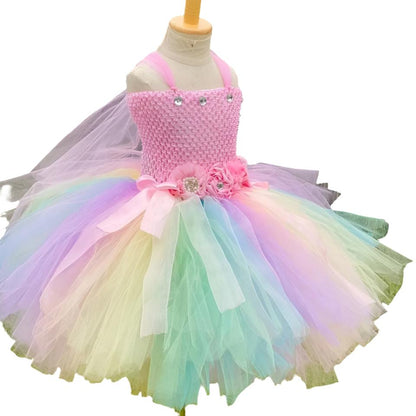 Fairy Costume Girls Pastel Butterfly Fairy Dress