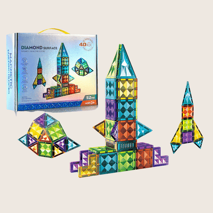 Colorful Diamond Magnetic Blocks Set