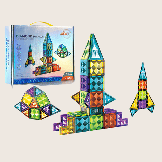 Colorful Diamond Magnetic Blocks Set