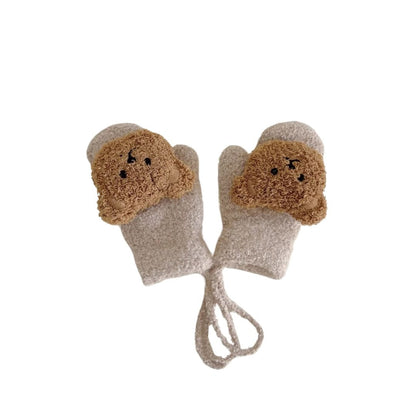 Baby Bear Knitted Mittens