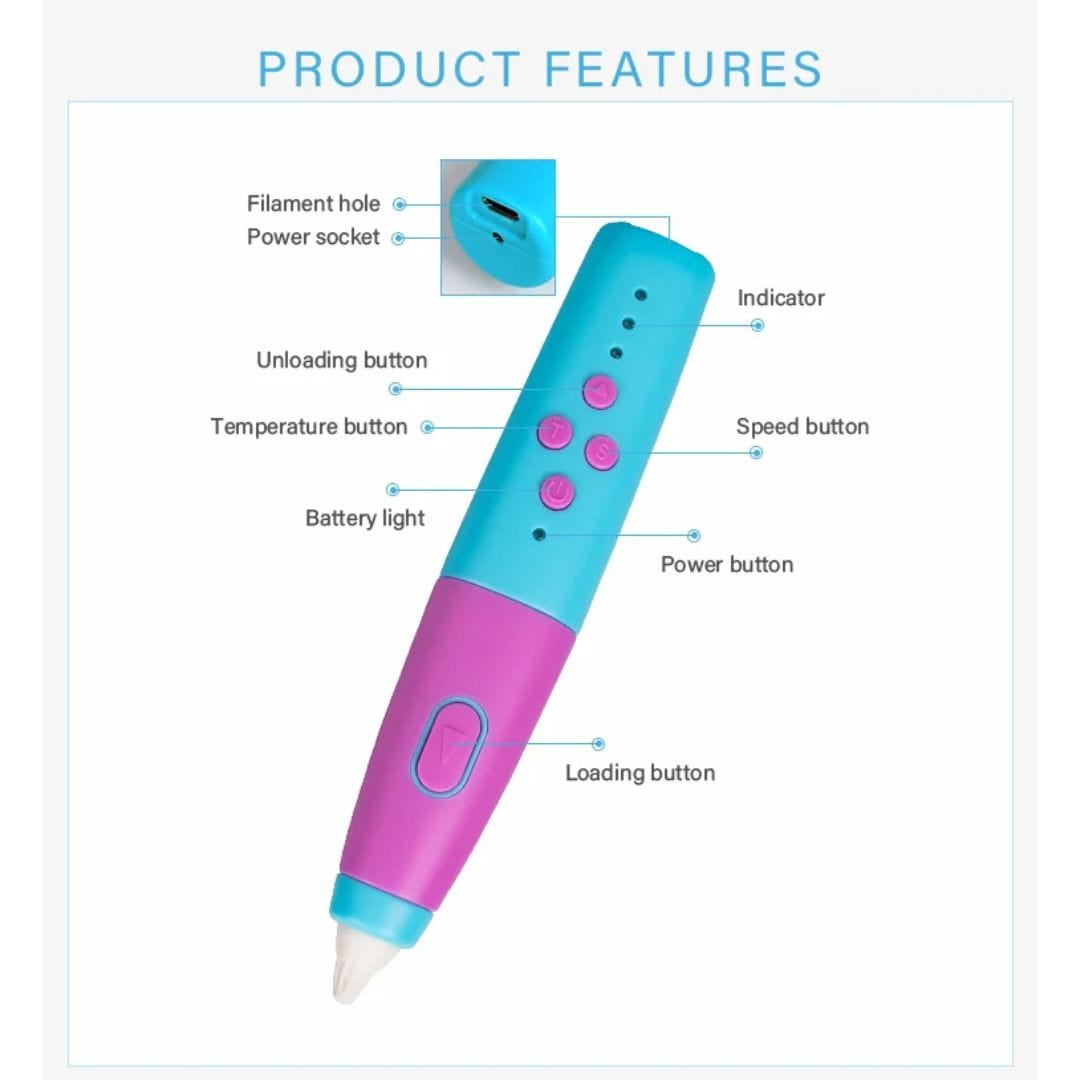 InnoCraft 3D Printing Pen Set