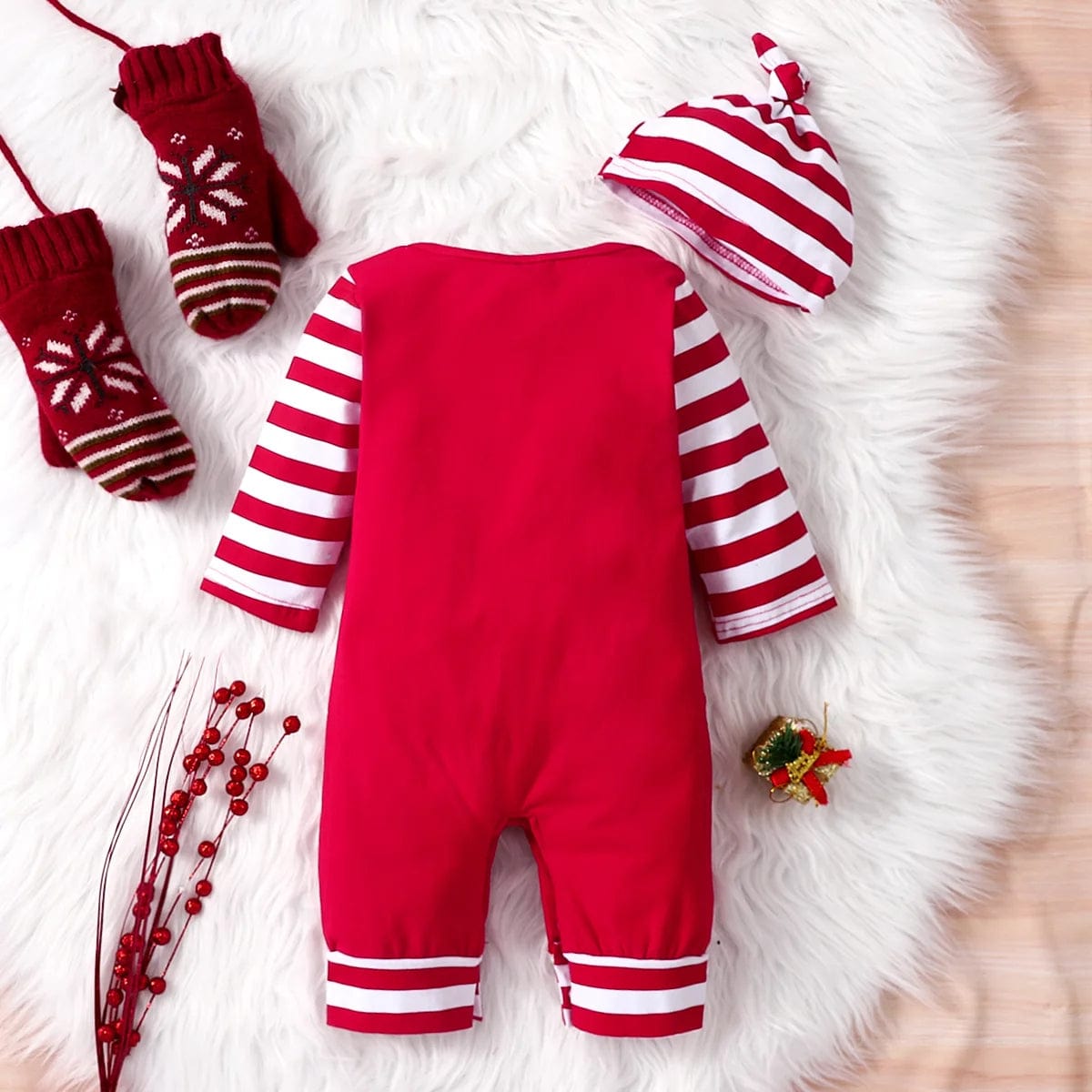 My 1st Christmas Baby Romper Pajamas