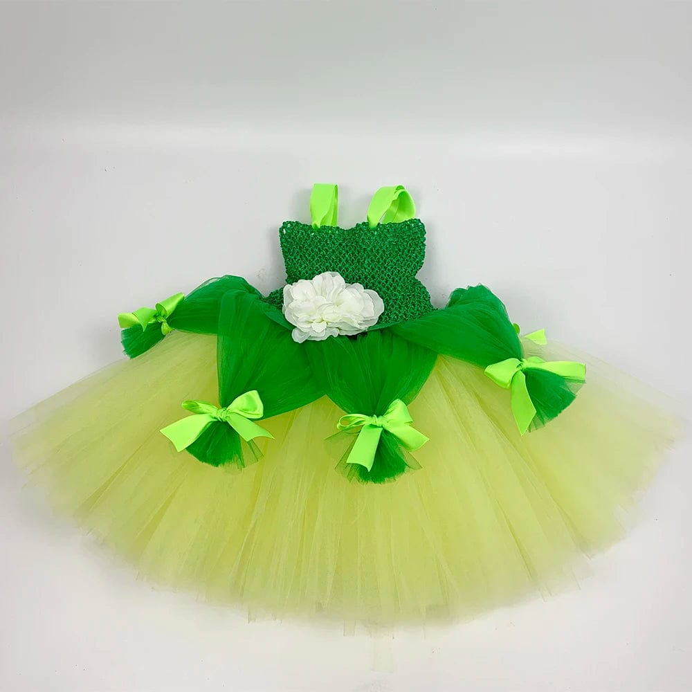 Princess Tiana Green Tutu Dress for Kids