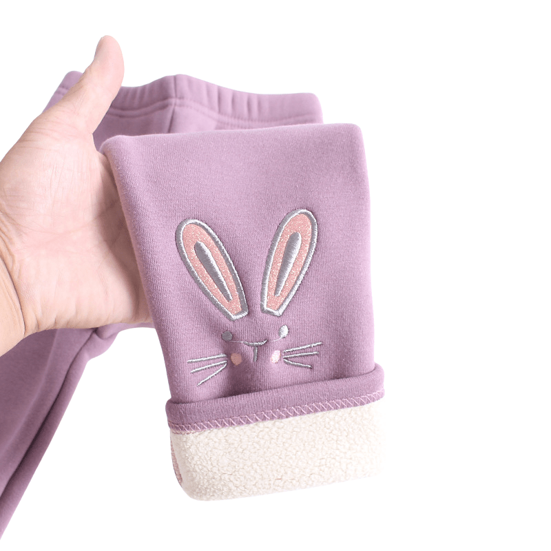 Cozy Bunny Winter Kids Leggings