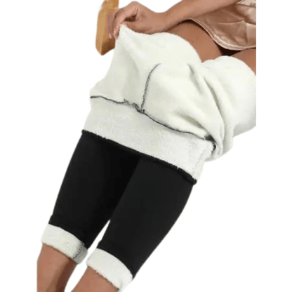 Winter Thicken Fleece Lined Tights High Waist