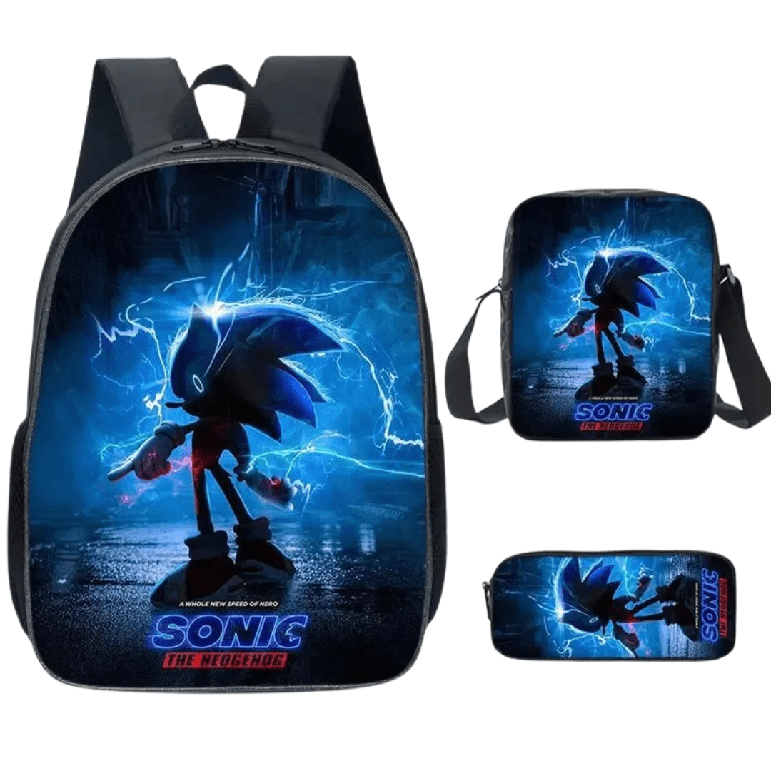 Sonic Backpack Three-Piece Set