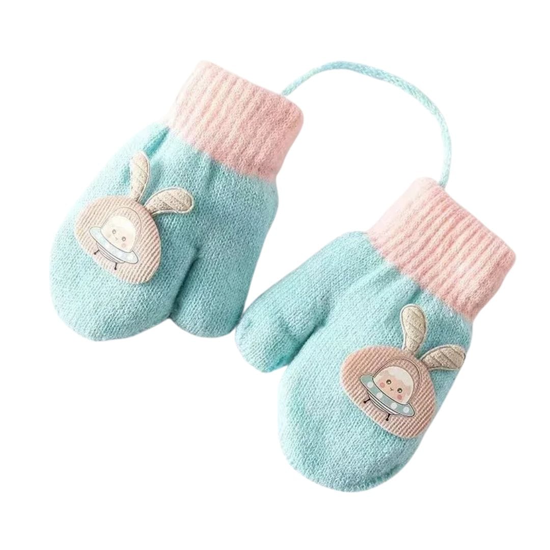 Cartoon Baby Knit Mittens