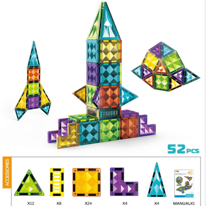 Colorful Diamond Magnetic Blocks Set