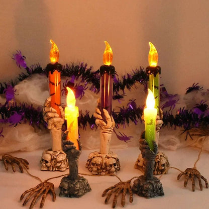 Halloween Decoration Skeleton Hand LED Candle