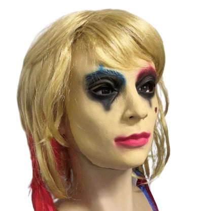 Harley Quinn Women Latex Mask Costume Accessory