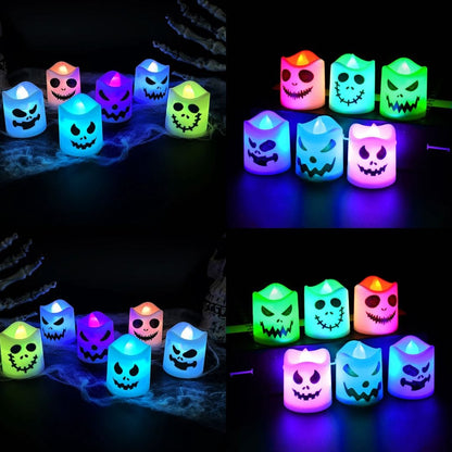 Halloween Decoration LED Ghost Pumpkin Candle Lights