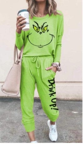 Grinch "Drink Up" Loungewear Set